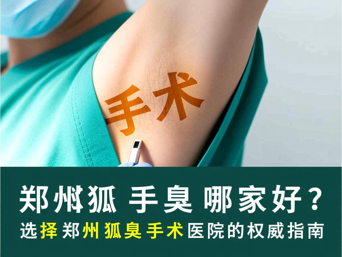 郑州狐臭手术哪家好？选择郑州狐臭手术医院的权威指南
