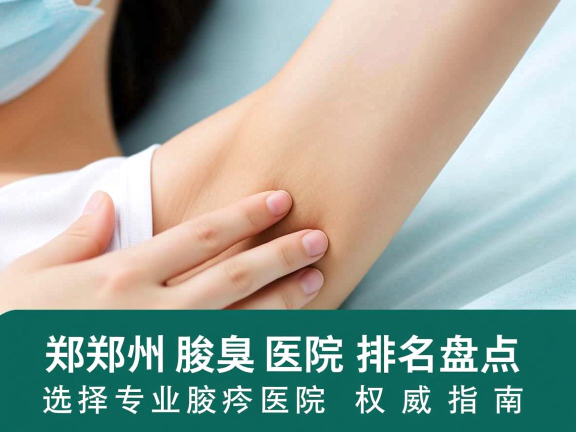 郑州腋臭医院排名盘点，选择专业腋臭医院的权威指南