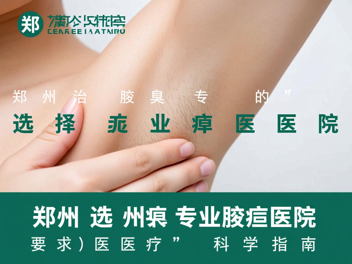 郑州治腋臭专业的医院，选择郑州专业腋臭医院的科学指南