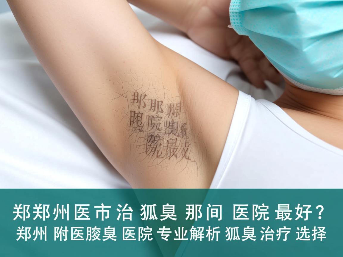 郑州市治狐臭那间医院最好？郑州附医腋臭医院专业解析狐臭治疗选择