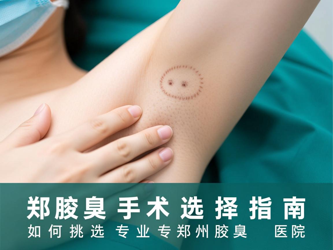 郑州腋臭手术选择指南，如何挑选专业的郑州腋臭医院