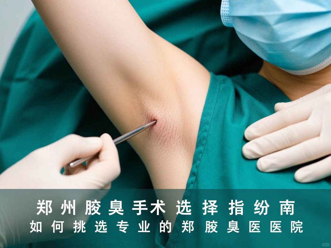 郑州腋臭手术选择指南，如何挑选专业的郑州腋臭医院
