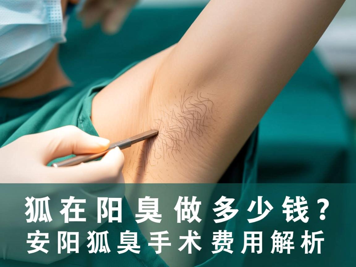 狐臭手术在安阳做多少钱？安阳狐臭手术费用解析