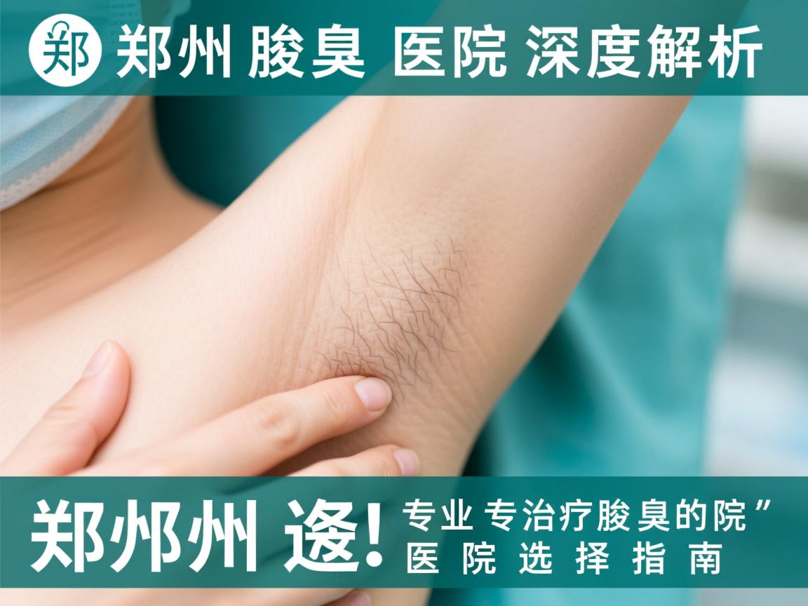 郑州腋臭医院深度解析，郑州专业治疗腋臭的医院选择指南