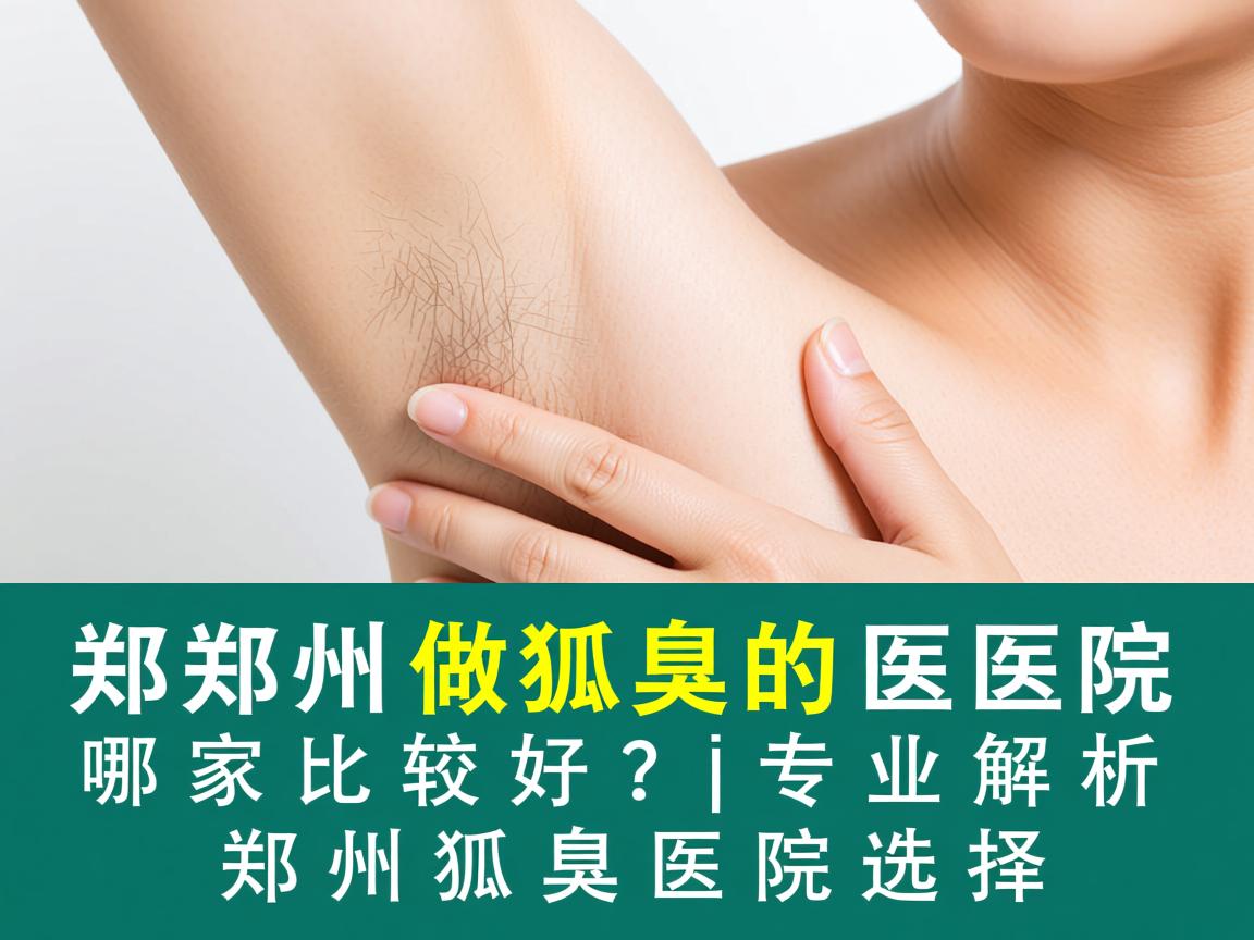 郑州做狐臭的医院哪家比较好？专业解析郑州狐臭医院选择