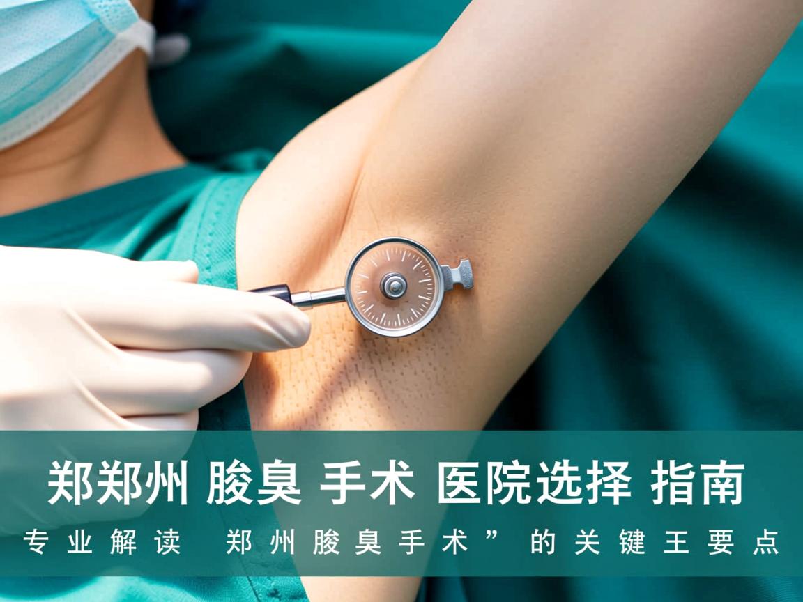 郑州腋臭手术医院选择指南，专业解读郑州腋臭手术的关键要点