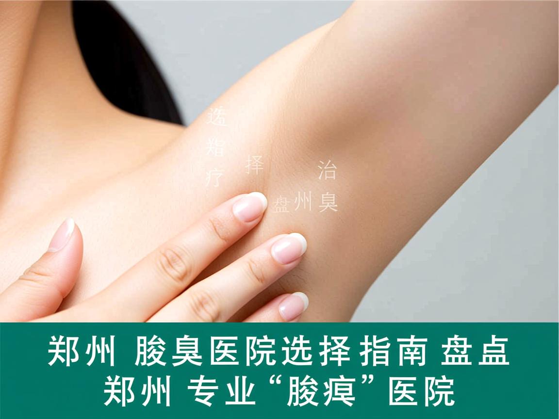 郑州腋臭医院选择指南，盘点郑州专业治疗腋臭的医院