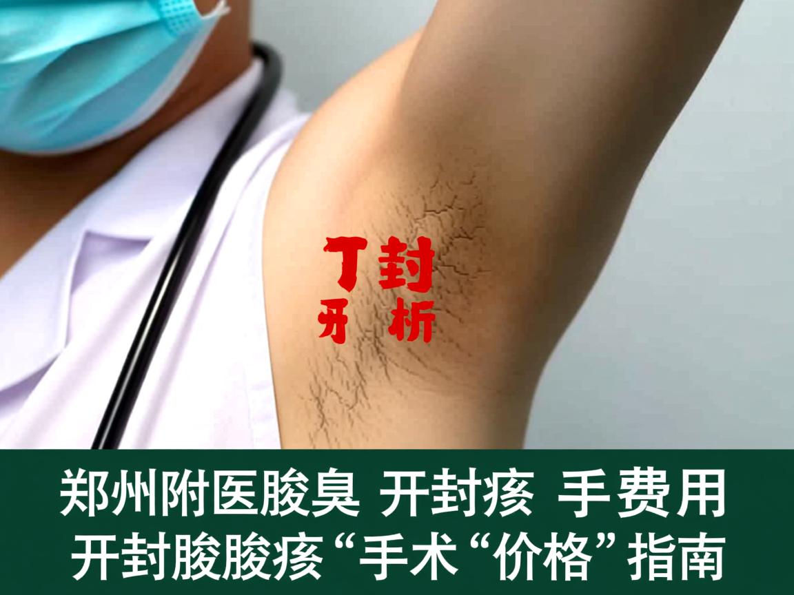 郑州附医腋臭医院解析，开封腋臭手术的费用，开封腋臭手术价格指南
