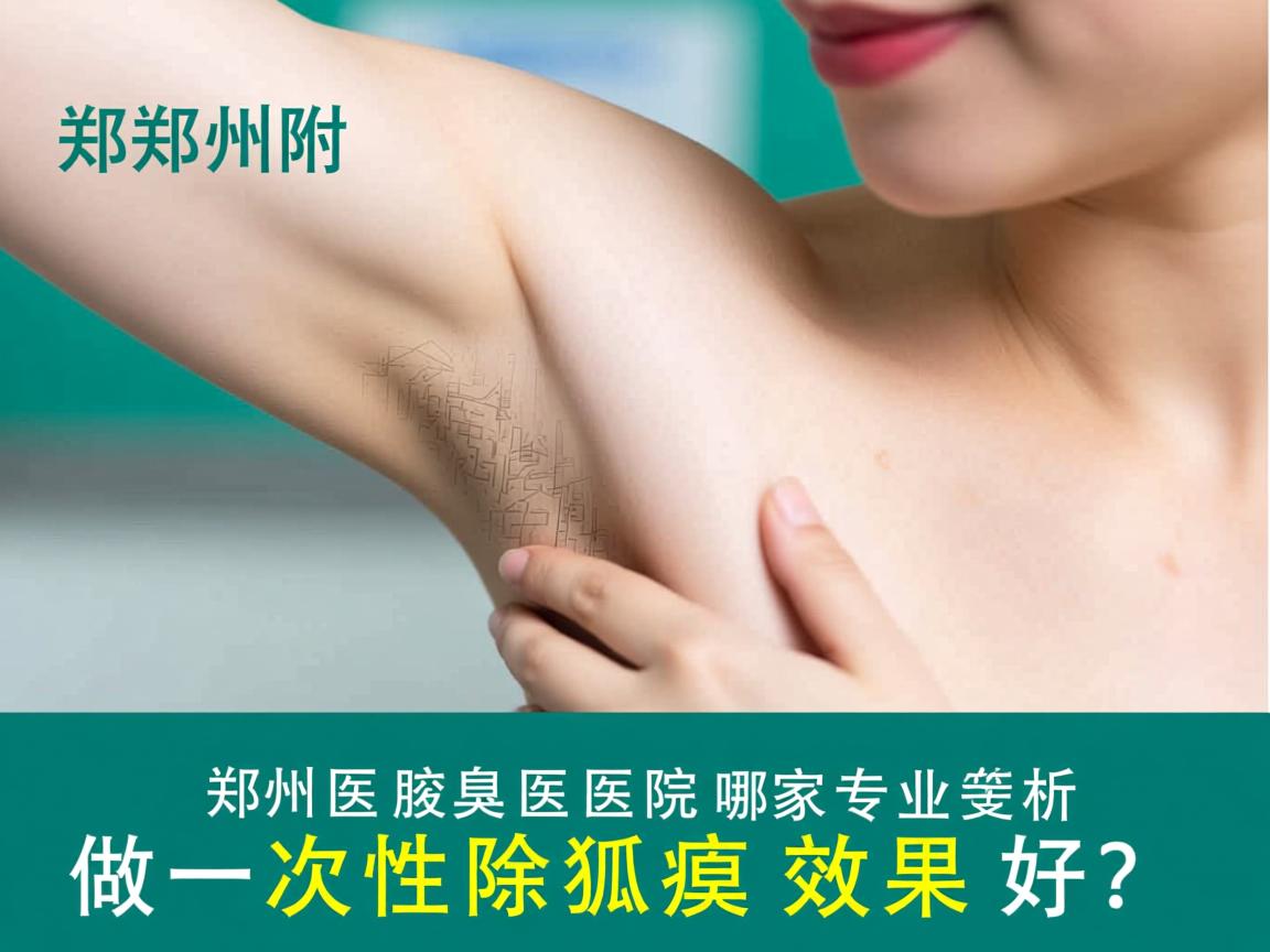郑州附医腋臭医院专业解析，郑州哪家医院做一次性除狐臭效果好？