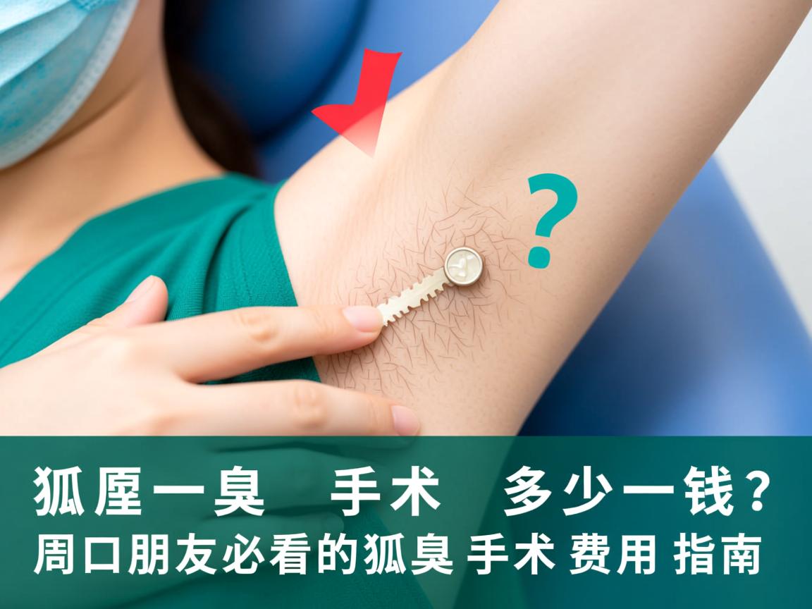 狐臭手术多少钱？周口朋友必看的狐臭手术费用指南