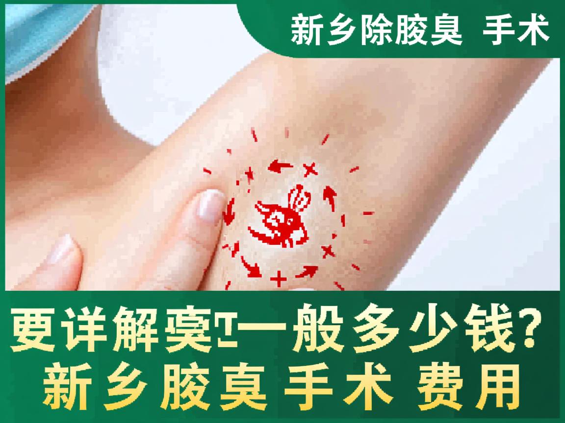 新乡除腋臭手术一般多少钱？详解新乡腋臭手术费用