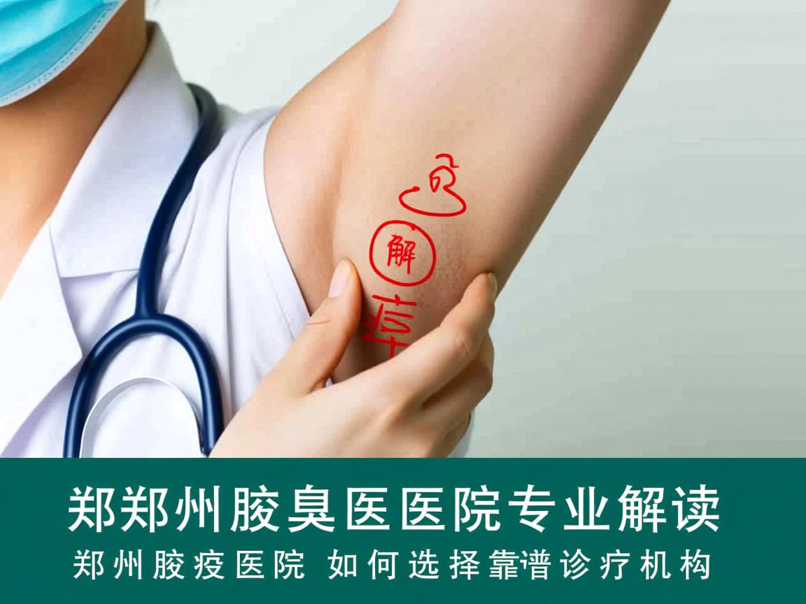 郑州腋臭医院专业解读，郑州腋臭医院如何选择靠谱诊疗机构