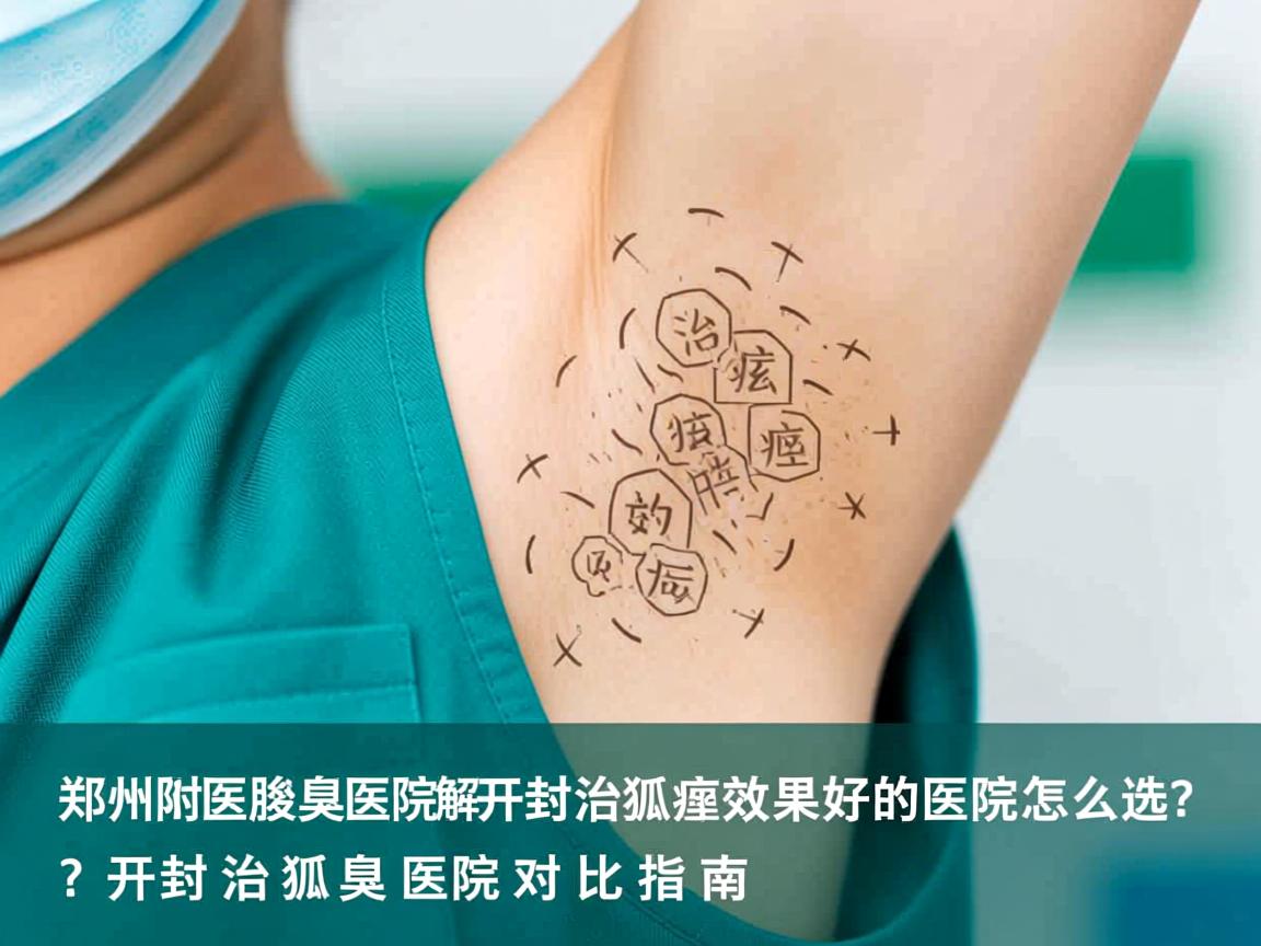 郑州附医腋臭医院解析，开封治狐臭效果好的医院怎么选？开封治狐臭医院对比指南
