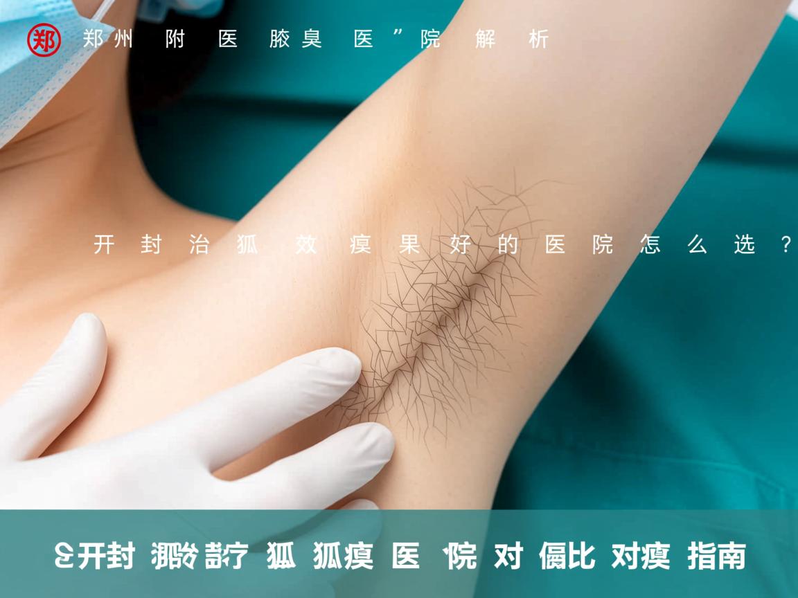 郑州附医腋臭医院解析，开封治狐臭效果好的医院怎么选？开封治狐臭医院对比指南