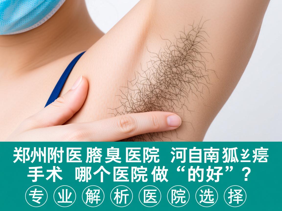 郑州附医腋臭医院，河南狐臭手术哪个医院做的好？专业解析医院选择