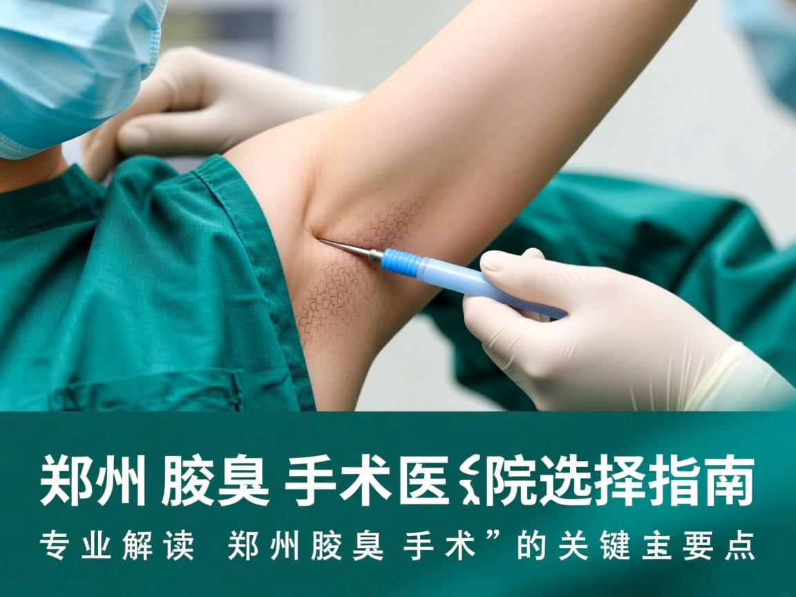 郑州腋臭手术医院选择指南，专业解读郑州腋臭手术的关键要点