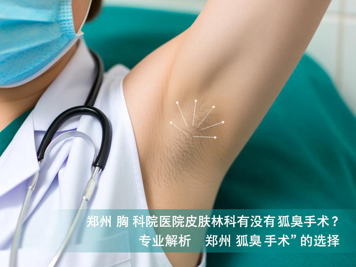 郑州胸科医院皮肤科有没有狐臭手术？专业解析郑州狐臭手术的选择