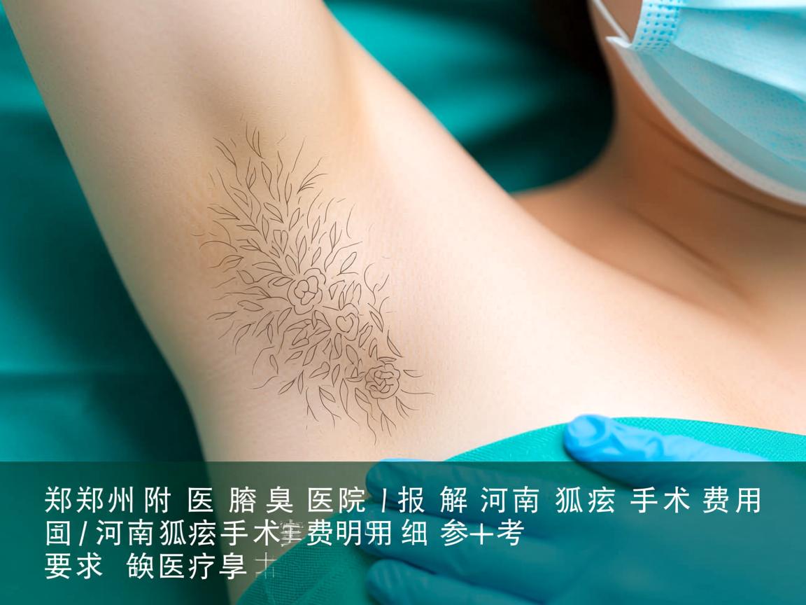 郑州附医腋臭医院解析，河南狐臭手术费用，河南狐臭手术费用明细参考