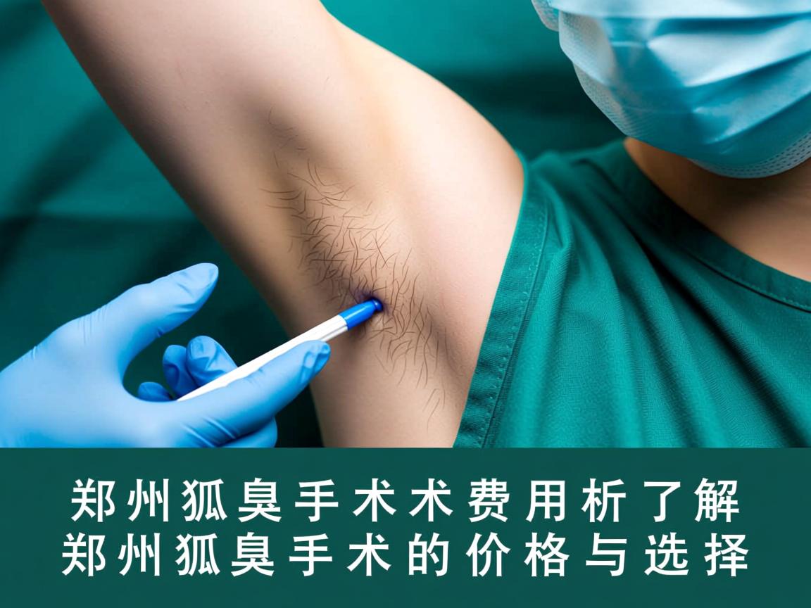 郑州狐臭手术费用解析，了解郑州狐臭手术的价格与选择