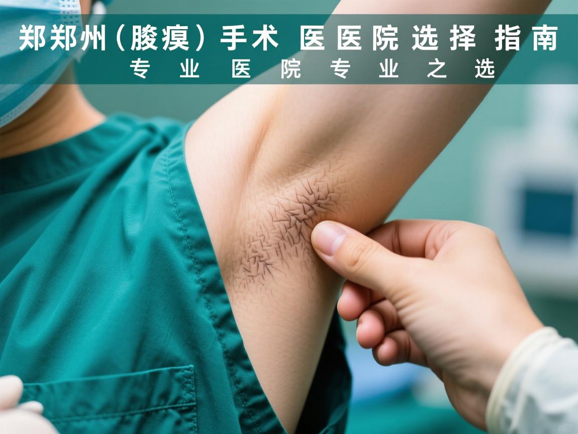 郑州腋臭手术医院选择指南，专业医院的专业之选