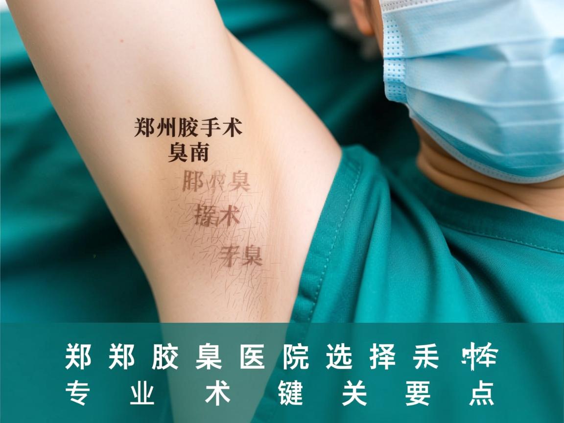 郑州腋臭手术医院选择指南，专业解析郑州腋臭手术的关键要点