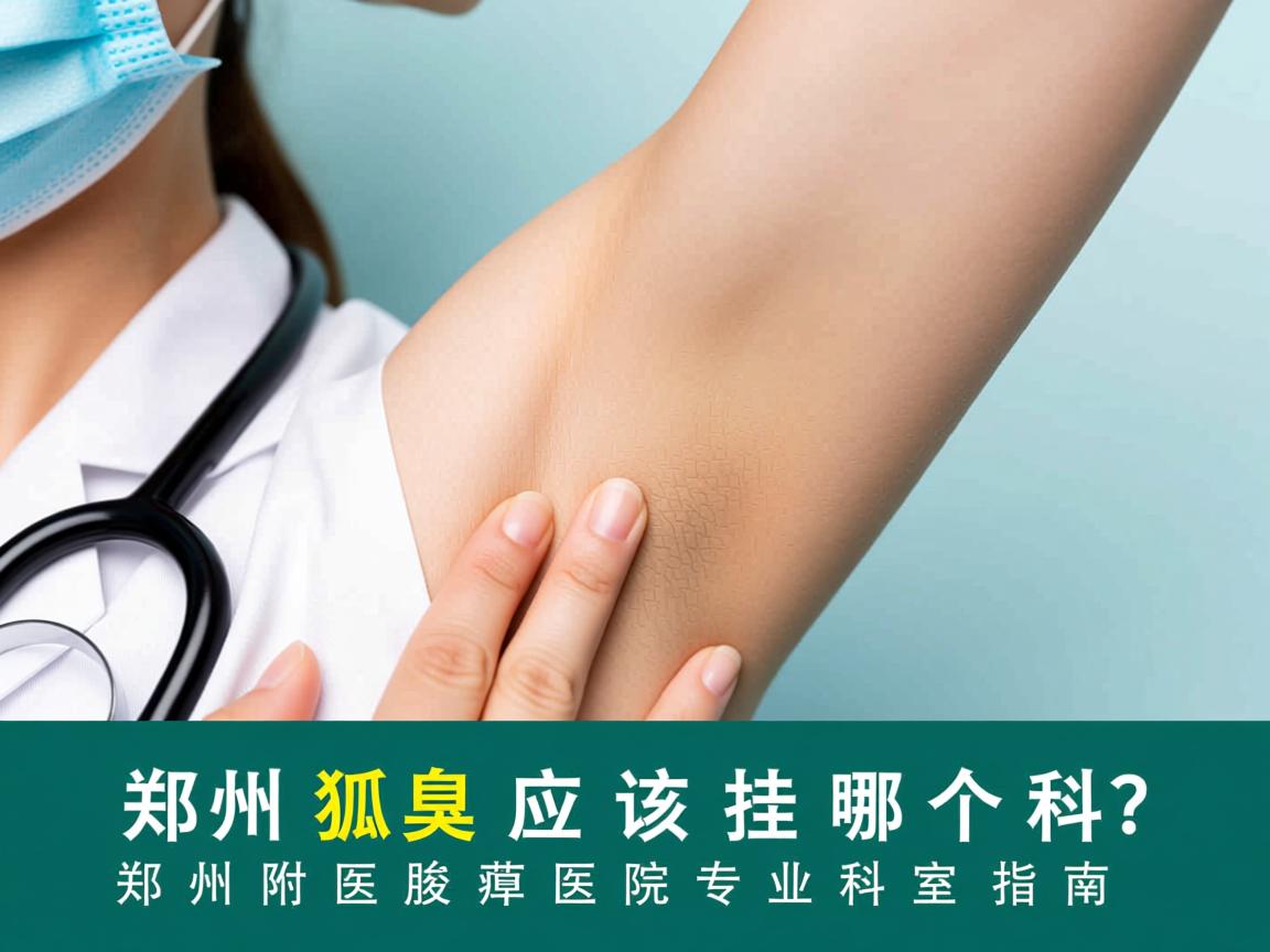 郑州狐臭应该挂哪个科？郑州附医腋臭医院专业科室指南
