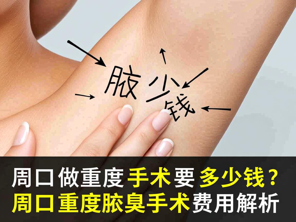 在周口做重度腋臭手术要多少钱？周口重度腋臭手术费用解析