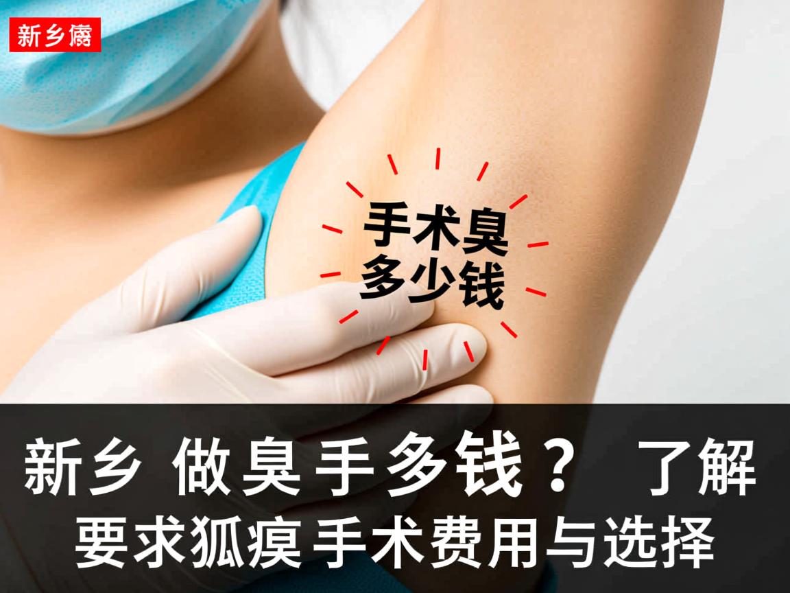 新乡做狐臭手术多少钱?了解狐臭手术费用与选择 新乡做狐臭手术多少钱?了解狐臭手术费用与选择