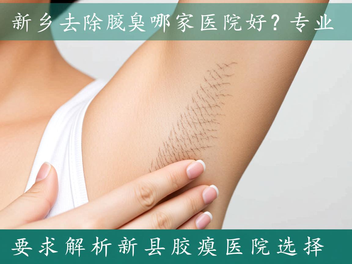 新乡去除腋臭哪家医院好？专业解析新乡腋臭医院选择