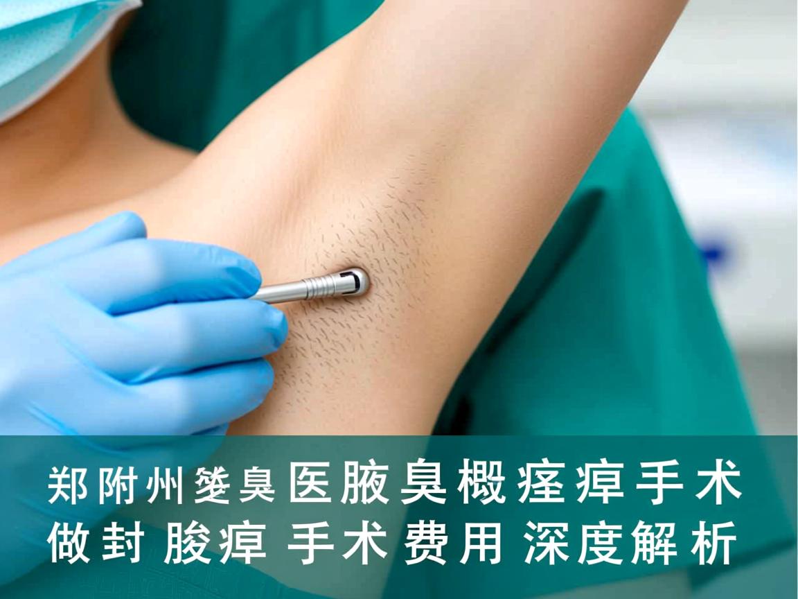 郑州附医腋臭医院科普，开封做腋臭手术大概多少钱，腋臭手术费用深度解析