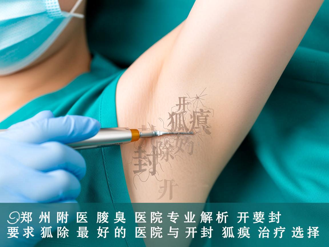 郑州附医腋臭医院专业解析，开封除狐臭最好的医院与开封狐臭治疗选择