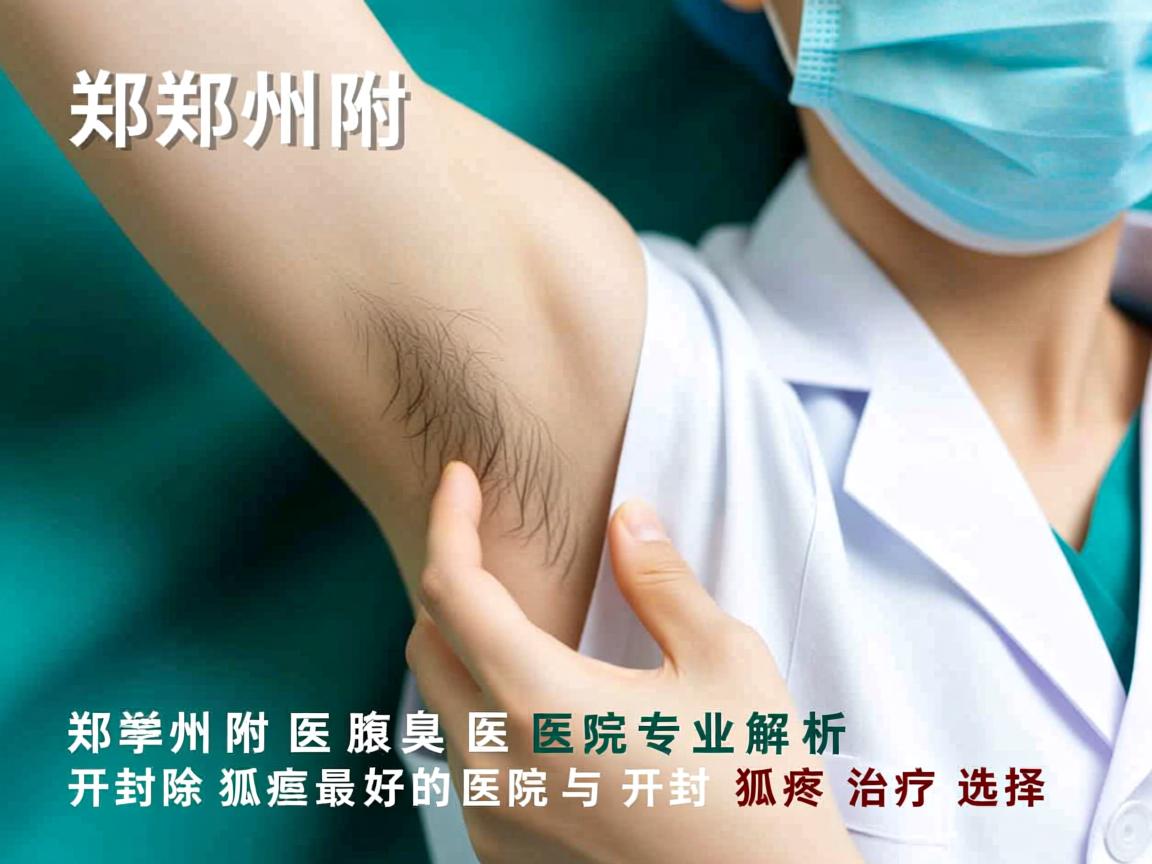 郑州附医腋臭医院专业解析，开封除狐臭最好的医院与开封狐臭治疗选择