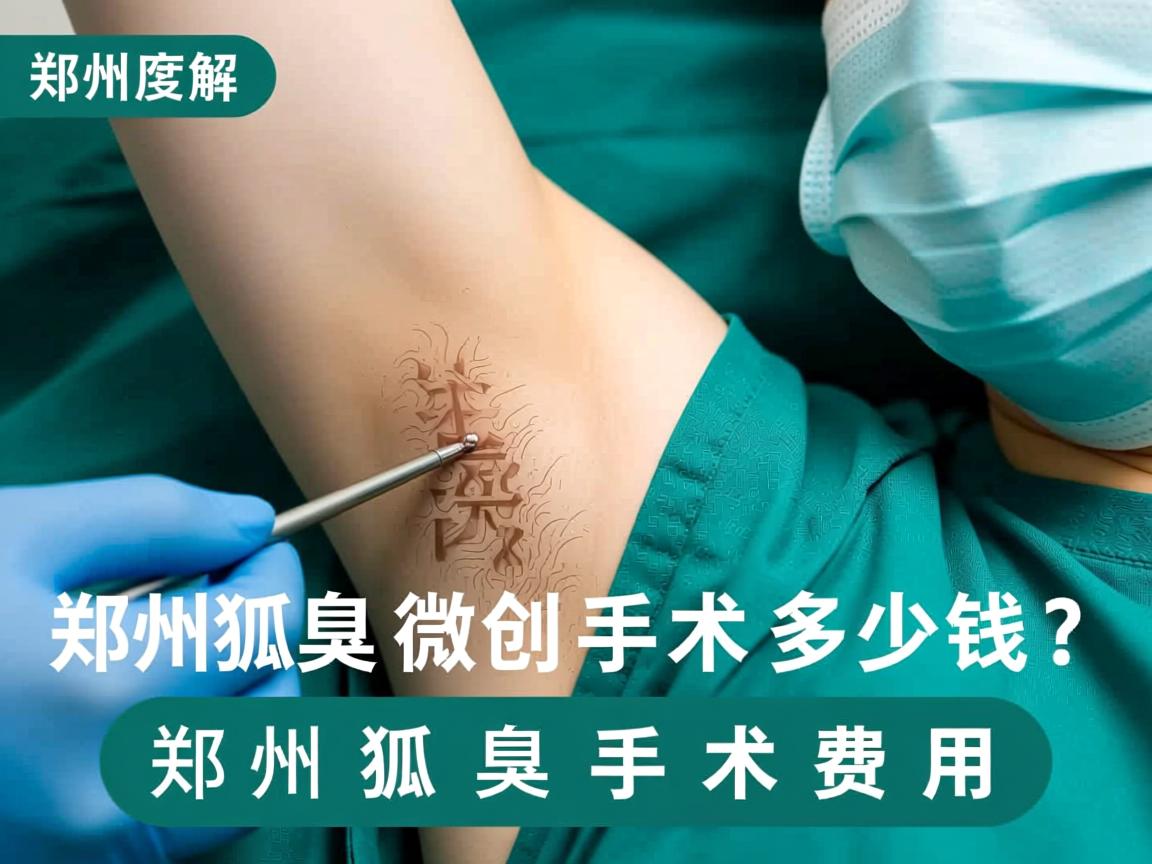郑州狐臭微创手术多少钱？深度解析郑州狐臭手术费用