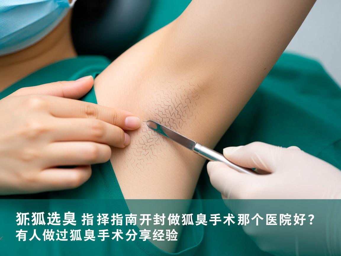 狐臭手术选择指南，开封做狐臭手术那个医院好？有人做过狐臭手术分享经验