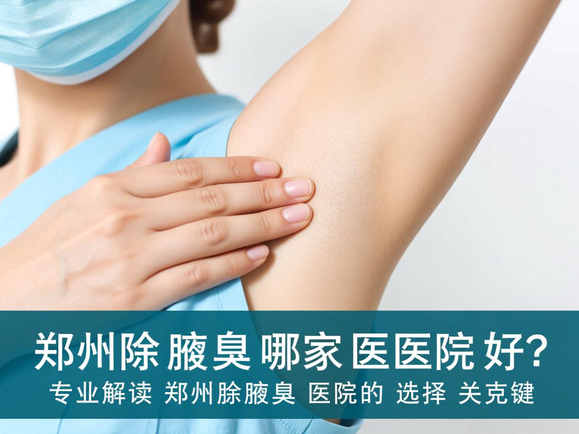 郑州除腋臭哪家医院好？专业解读郑州除腋臭医院的选择关键