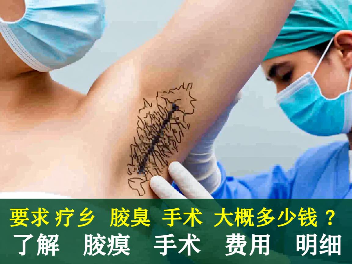 新乡腋臭手术大概多少钱？了解新乡腋臭手术费用明细