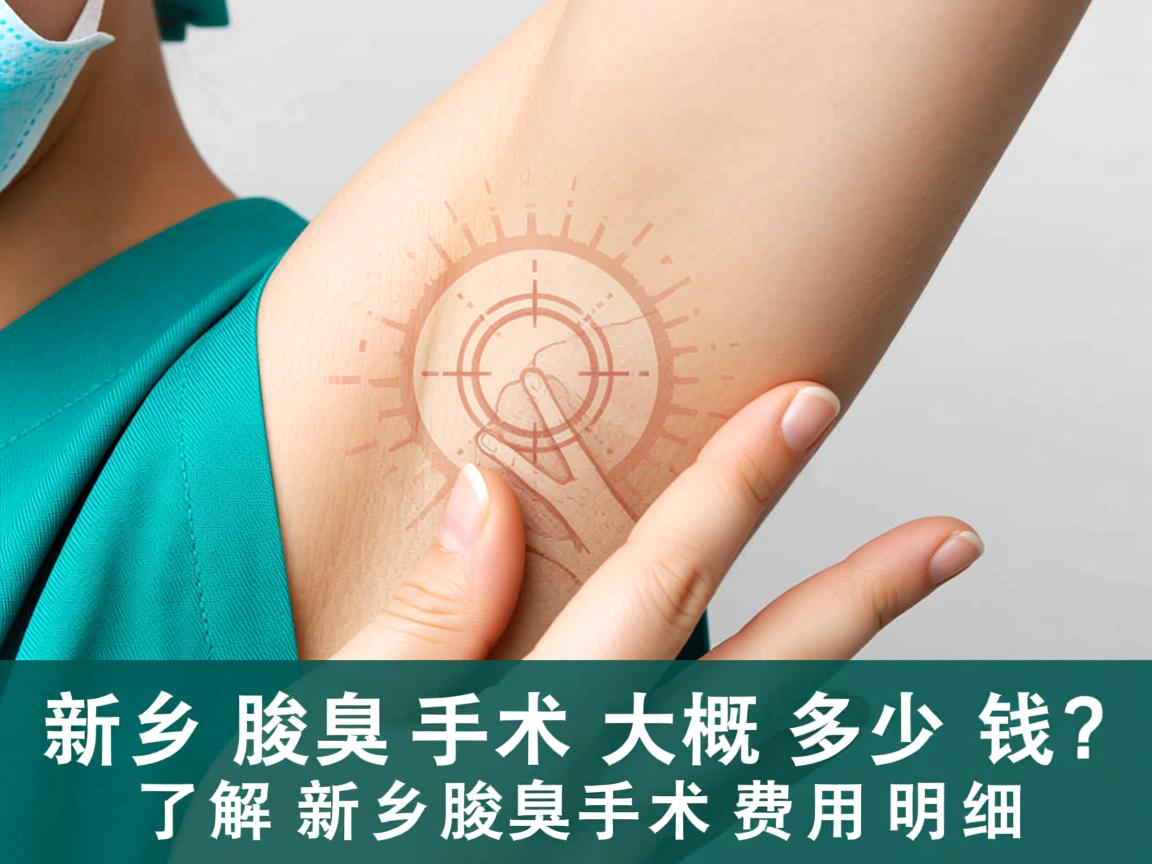 新乡腋臭手术大概多少钱？了解新乡腋臭手术费用明细