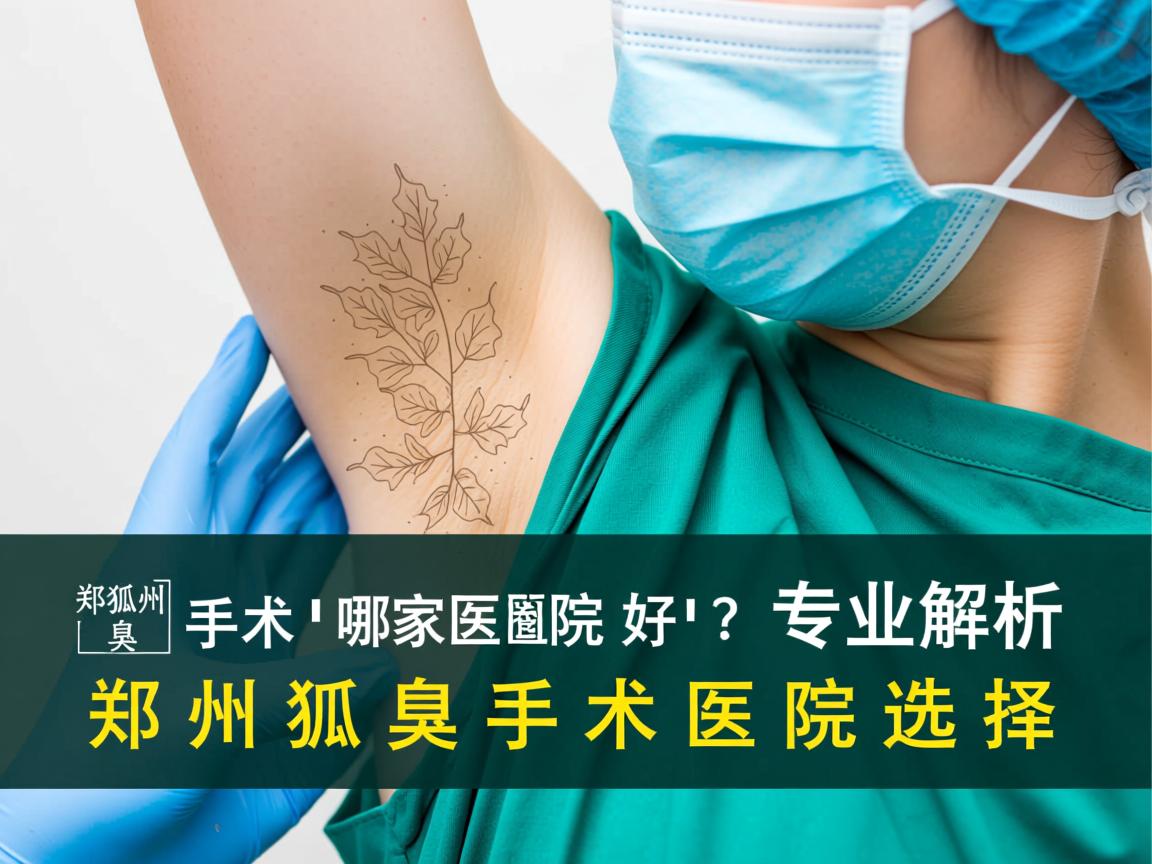 郑州狐臭手术哪家医院好？专业解析郑州狐臭手术医院选择