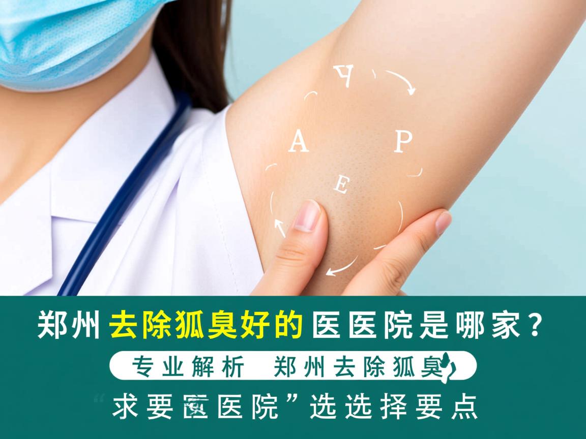 郑州去除狐臭好的医院是哪家？专业解析郑州去除狐臭医院的选择要点