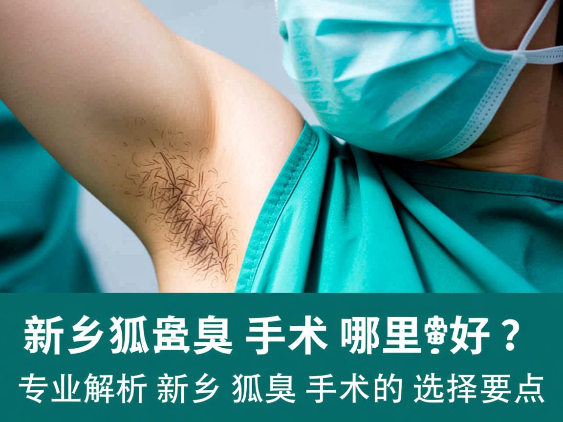 新乡狐臭手术哪里好？专业解析新乡狐臭手术的选择要点