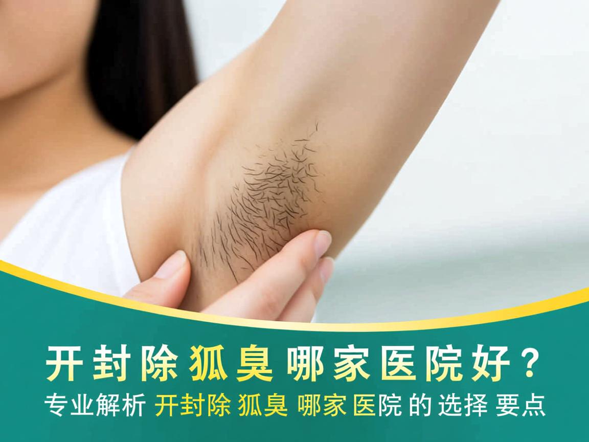 开封除狐臭哪家医院好？专业解析开封除狐臭哪家医院的选择要点