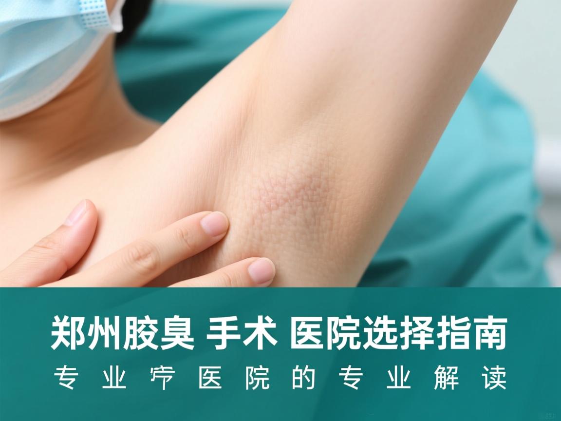 郑州腋臭手术医院选择指南，专业医院的专业解读