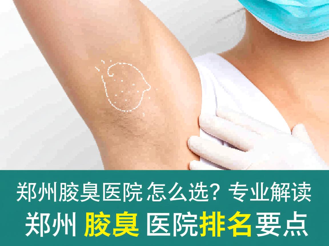 郑州腋臭医院怎么选？专业解读郑州腋臭医院排名要点