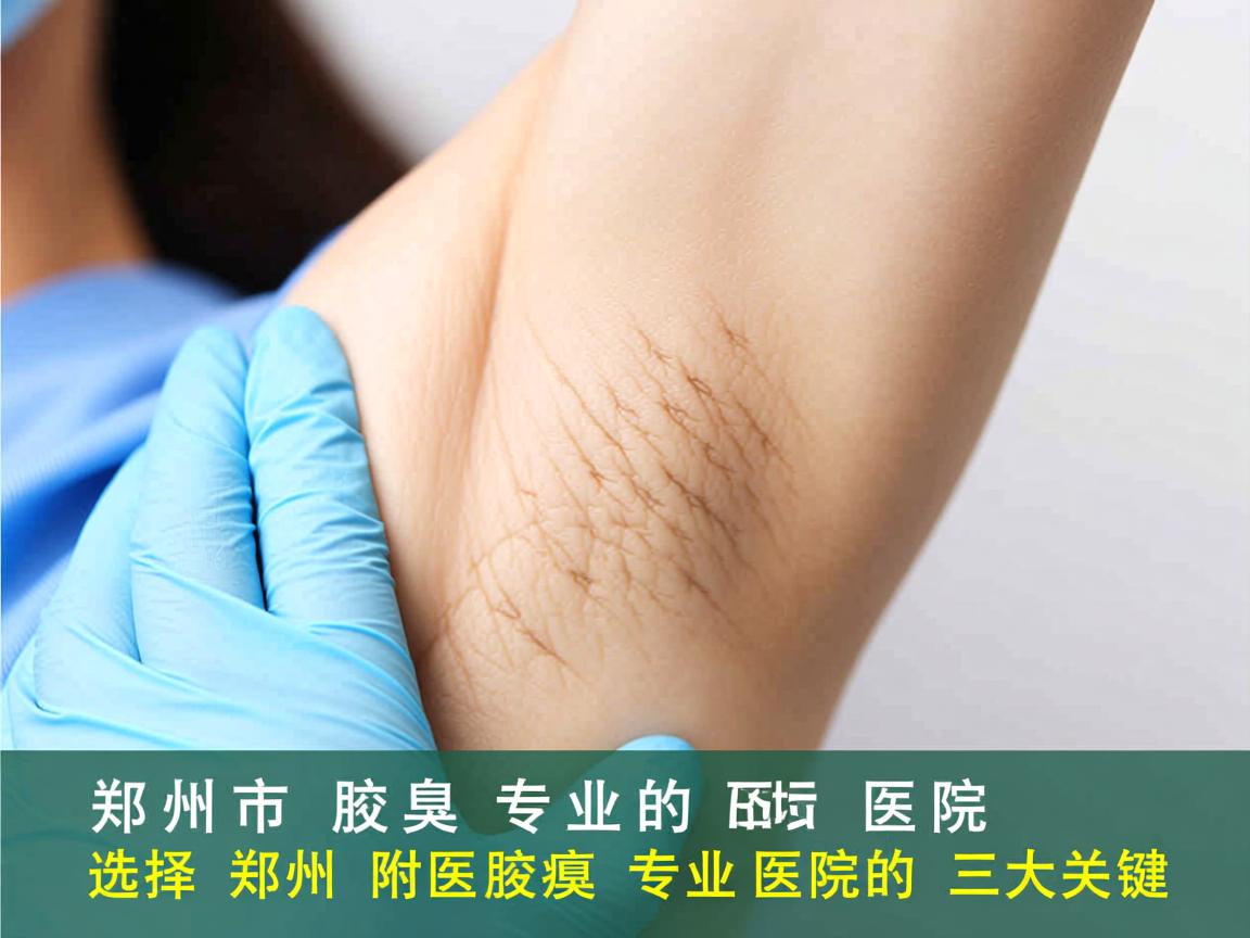 郑州市治腋臭专业的医院，选择郑州附医腋臭专业医院的三大关键