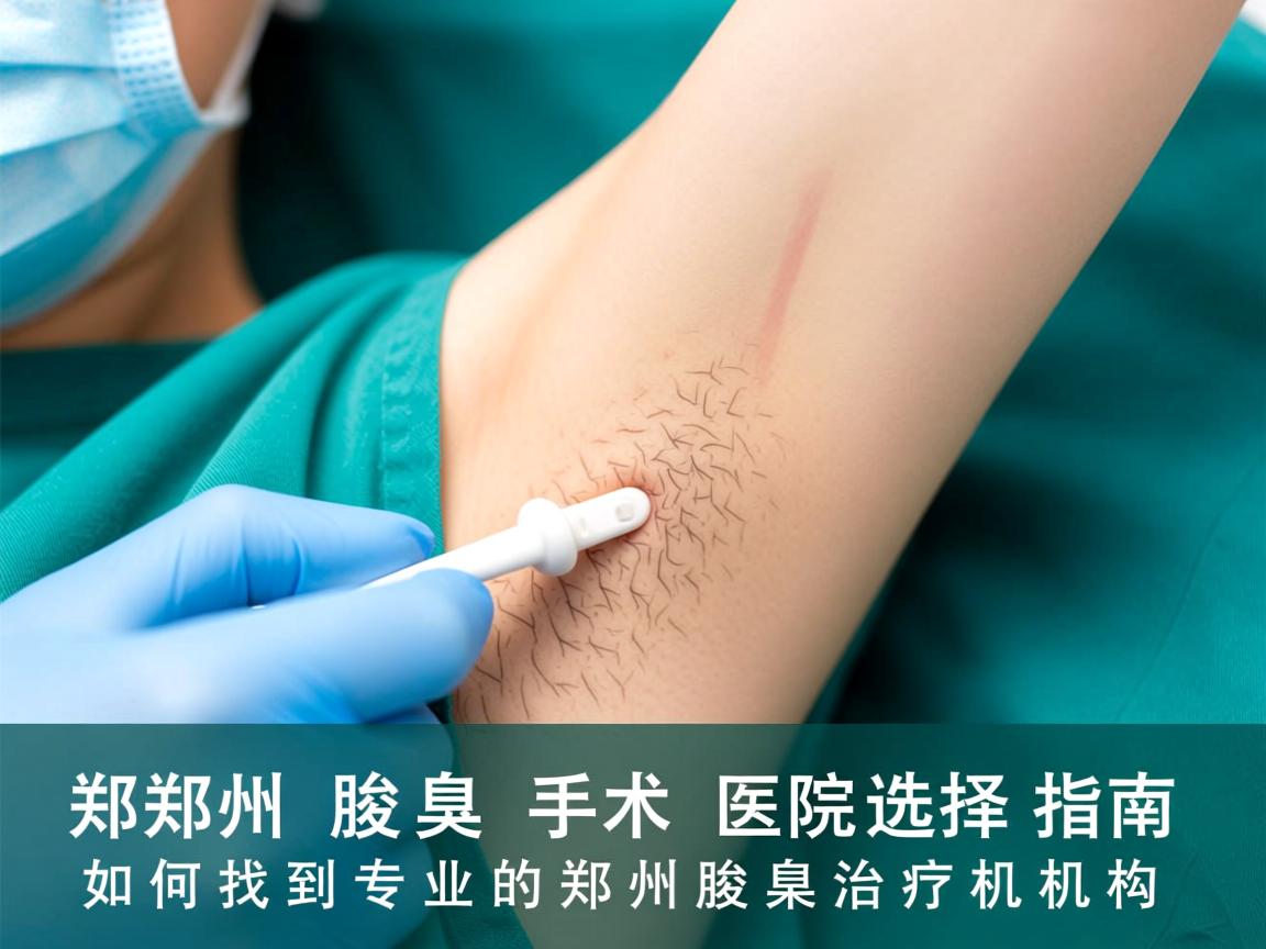 郑州腋臭手术医院选择指南，如何找到专业的郑州腋臭治疗机构
