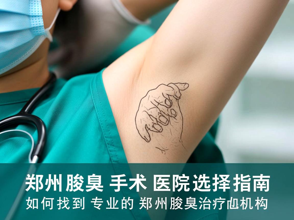 郑州腋臭手术医院选择指南，如何找到专业的郑州腋臭治疗机构