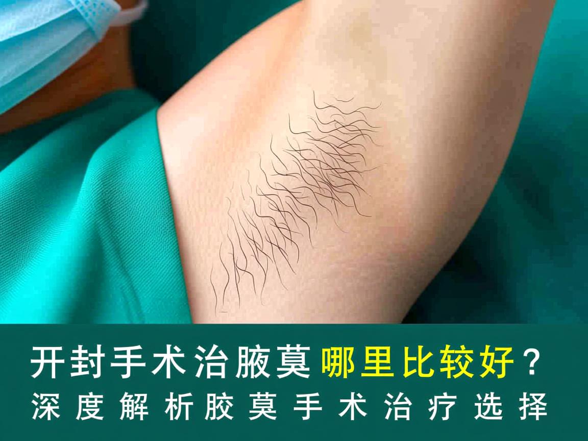 开封手术治疗腋臭哪里比较好？深度解析腋臭手术治疗的选择