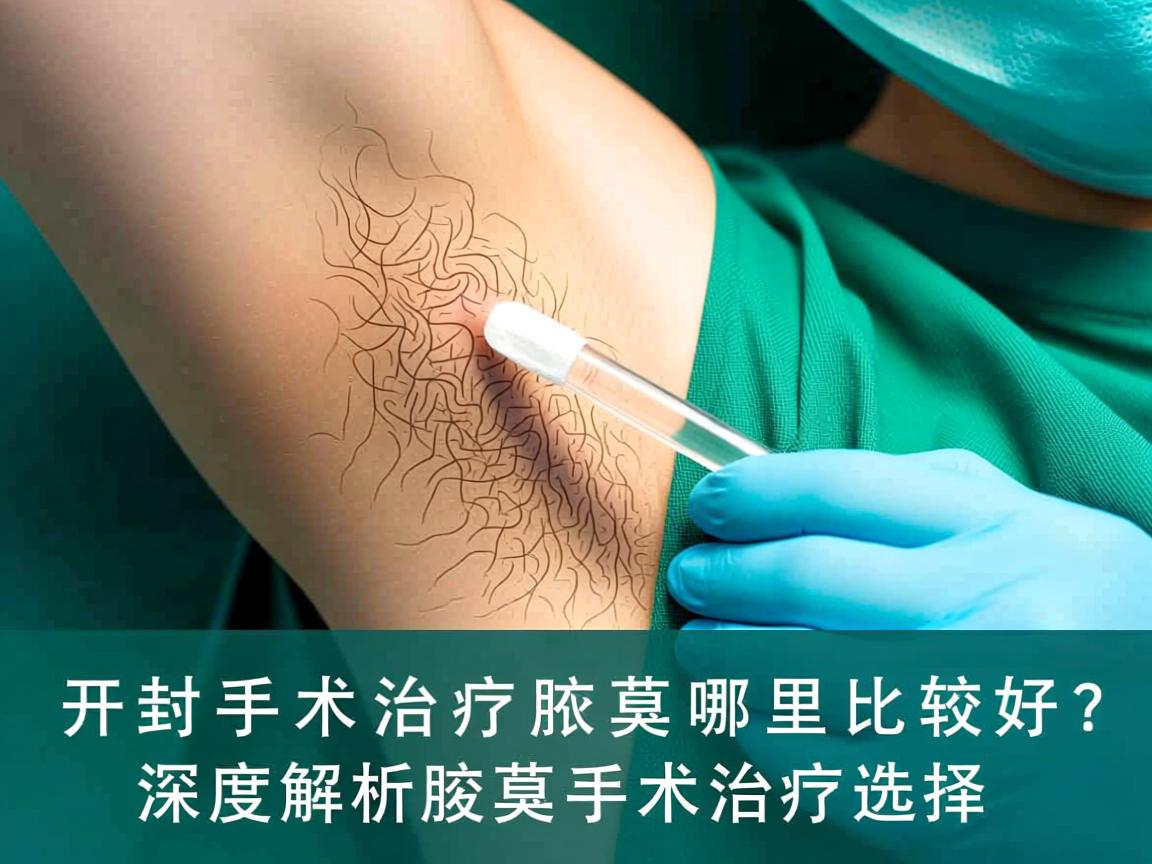 开封手术治疗腋臭哪里比较好？深度解析腋臭手术治疗的选择