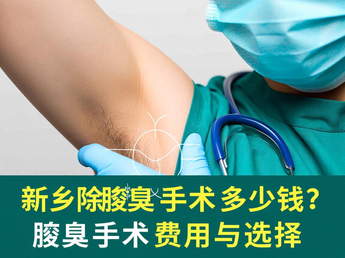 新乡除腋臭手术多少钱？详解腋臭手术费用与选择