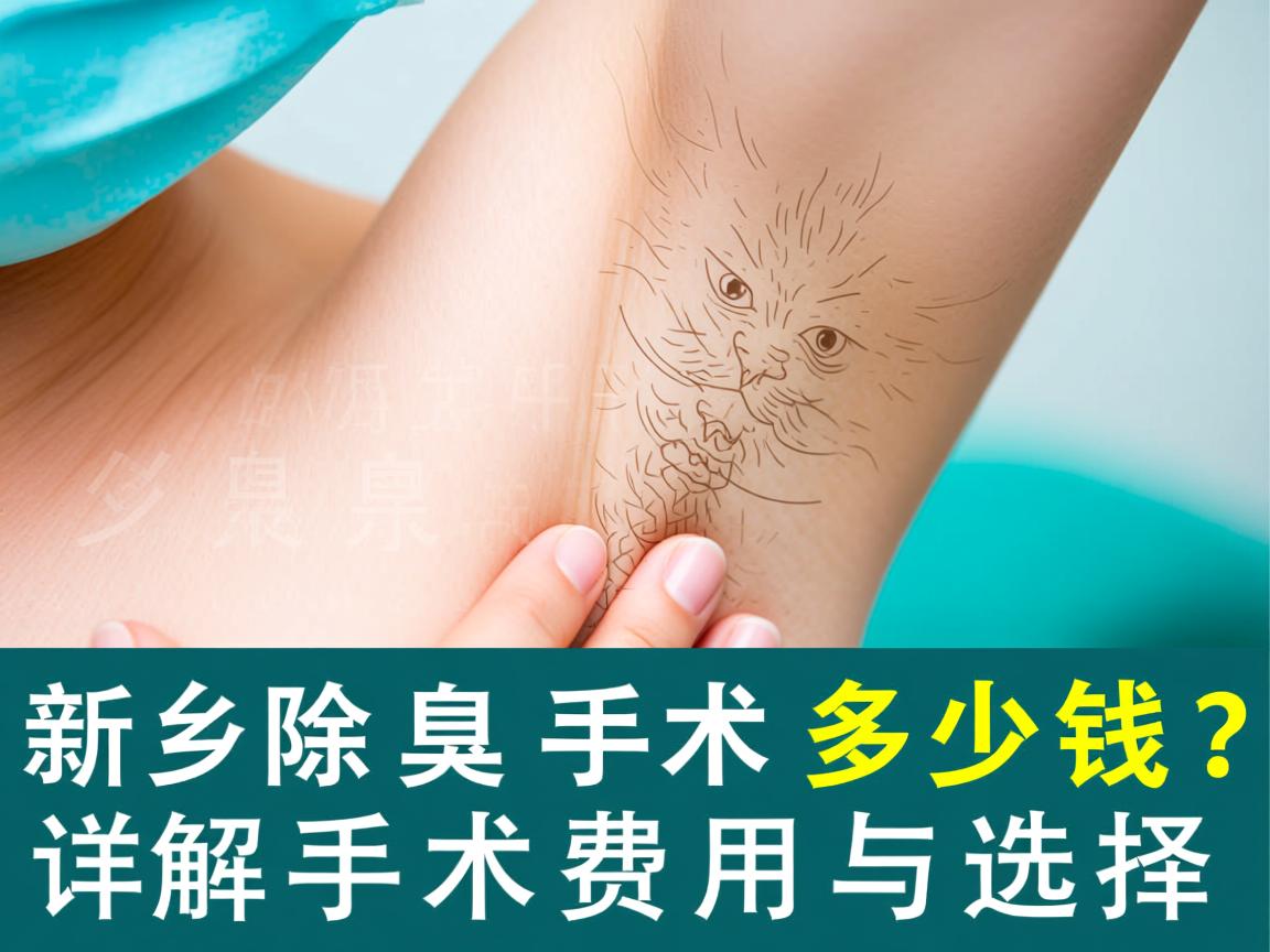 新乡除腋臭手术多少钱？详解腋臭手术费用与选择